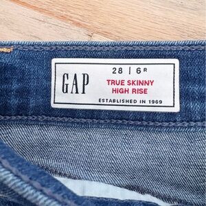 GAP True Skinny High Rise Jeans - Dark Blue